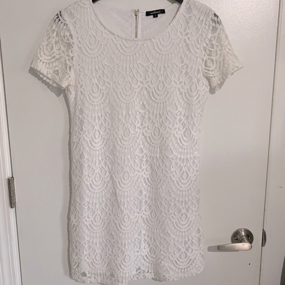 White lace dress